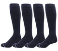 Dr. Motion 4 Pairs Compression Socks for Men, Knee High - color: Pack-navy