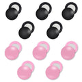 BOXOB 10 Pairs Magnetic Race Bib Clips, Marathon Race Number Buckle Running Bib Magnets Pins Holder for Runners Field Triathlon Cycling Competition (Black & Pink) - color: Black & Pink