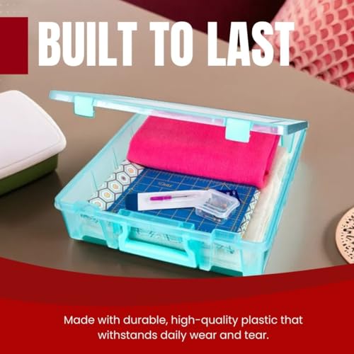 ArtBin Super Satchel 1-Compartment Craft Storage Box, Aqua - color: Aqua