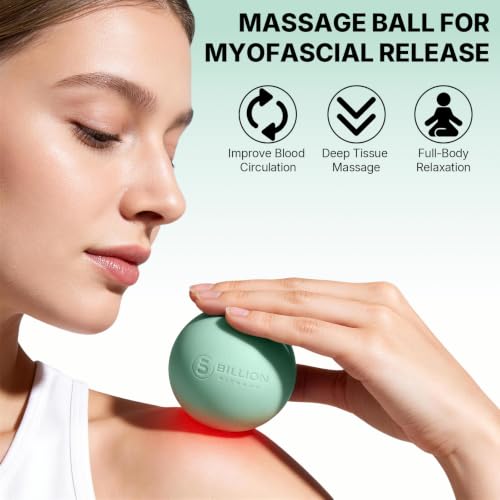 5BILLION FITNESS 2 Pack Massage Lacrosse Ball Set Deep Tissue Massage Balls - color: Pink-green