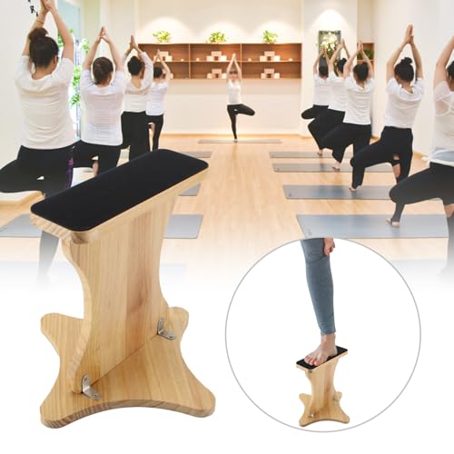 Cheer Balance Trainer, Wooden Cheer Flyer Stand, Cheer Stand for Cheerleading Flyer Balance, Cheer Flyer Stand Balance and Flexibility Trainer for Flexibility Core Strength (With Fixed Iron Sheet)