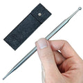 304 Stainless Steel Dual Head Facial Reflexology Tools,Ear Massage Tool,Trigger Point Massager Tool, Deep Tissue Massage Tool (6.3 inch) - style: Pen-2