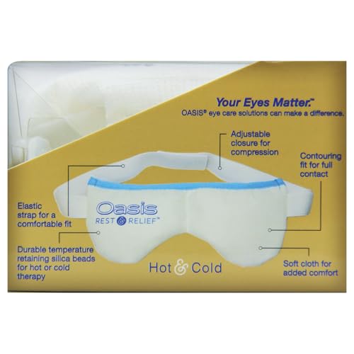 Oasis Rest & Relief Reusable Hot Cold Therapy Eye Mask