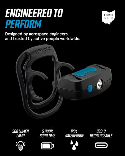 noxgear Nomad Clip-On Running Light 500 Lumen Wearable Flashlight