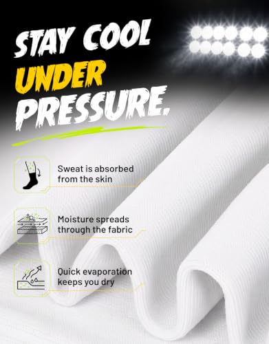 Football Leg Sleeves Scrunch Style Calf Compression Sleeve Men One Size - color: White