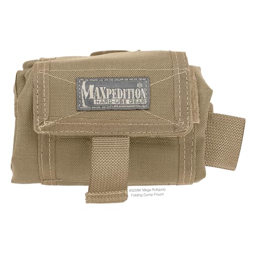 Maxpedition Mega Rollypoly Folding Dump Pouch - color: Khaki