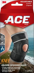 ACE Adjustable Knee Brace, Provides Support & Compression to Arthritic and Painful Knee Joints - size: 1 Count (Pack of 1)