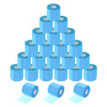 MECCANIXITY 24 Rolls Pre Wrap Athletic Tape 30 Yard x 2.8" Foam Under Wrap Tape Sports Prewrap Headband for Hair Ankles Wrists Hands Knees - color: Light Blue