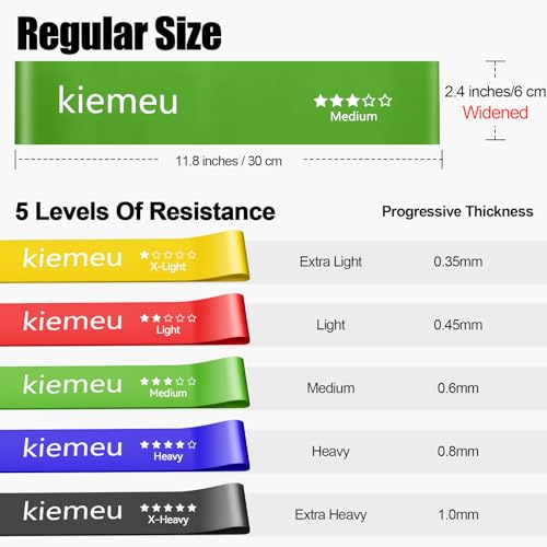 Latex Mini Loop Resistance Bands for Working Out Legs, 6 cm Wide Version