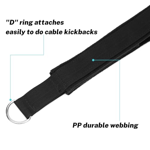 Pilates Straps Soft Padded 1 Pair Double Loop Straps D-Ring for Reformer Home Gym Workout Accessories Fitness Yoga Exercise