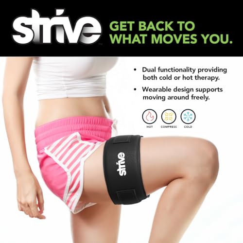 Strive Hot & Cold Compression Sleeve, Muscle Recovery & Pain Relief, Medium - size: Universal (Medium)
