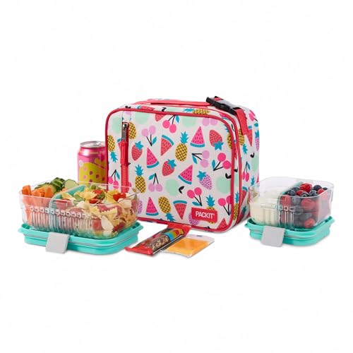 PackIt Freezable Classic Lunch Box, Fruit Toss - color: Fruit Toss