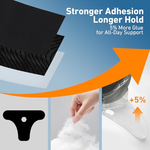 KTQUICK Precut Kinesiology Tape for Ankle,12 Ct,20% Stronger Adhesive,Black - color: Black, size: 12PCS