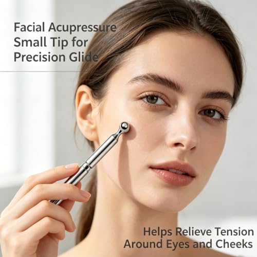 Acupressure Pen, 304 Stainless Steel Trigger Point Tool for Muscle Tension Pain Relief, Manual Reflexology Tool,Pressure Point Massage Tool - style: Pen-1