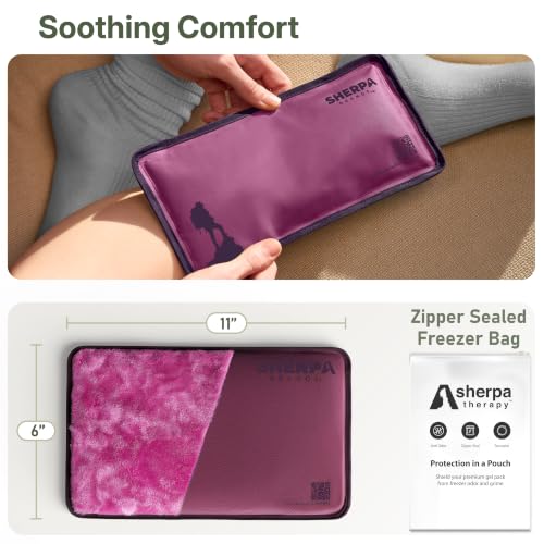 Flexible Hot and Cold Gel Pack Small 6" x 11" - size: Small, style: Purple