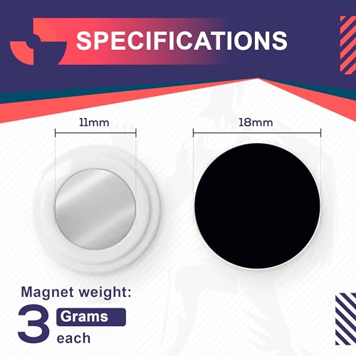 4 Race Bib Magnets for Runners, Race Bib Clips, No Pins, Black - color: Black