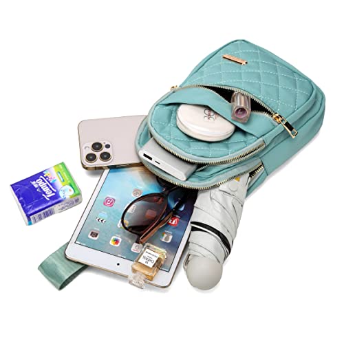 AOSTIHOT Crossbody Sling Bag Small Sling Backpack for Women, Chest Daypack Crossbody Shoulder for Travel Sport Running Hiking Green - color: Green