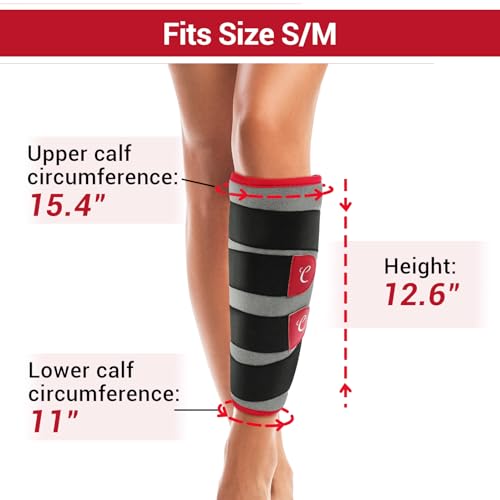 Comfytemp Leg Heating Pad, Wearable Heat Wrap for Knee/Thighs/Calf (S/M) - size: Small