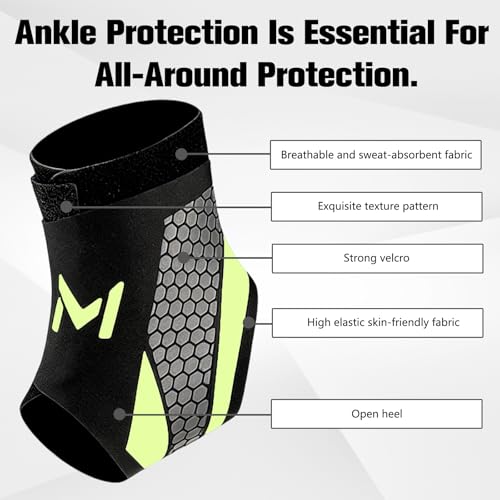 Ankle Brace for Men & Women, Adjustable Figure-8 Stabilizer with Straps for Basketball, Volleyball & Running, Compression Sleeve for Sprained Ankle, Plantar Fasciitis & Tendonitis Relief (2 Pack,Purple) - color: Purple