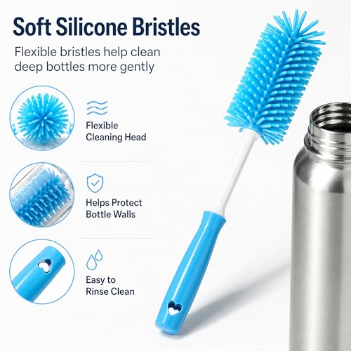 4 Pack Water Bottle Cleaning Kit Water Bottle Cleaner Brush for Owala