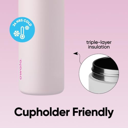 Owala FreeSip Stainless Steel Water Bottle 24 oz Dreamy Field - color: Dreamy Field, size: 24 Ounces