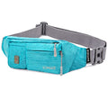 ZOMAKE Small Crossbody Fanny Pack for Women Men, Mini Runners Belt Bag with Adjustable Strap, Fashion Water Resistant Waist Bag for Running Travel Hiking Carrying All Phones(Light blue) - color: Light blue