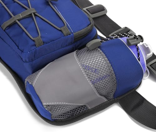 Waist Pack with Water Bottle Holder for Running Walking Hiking Fanny Pack - color: ‎North Star Blue