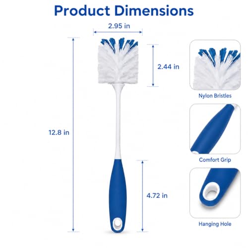 2 Pack Bottle Brushes - color: Blue