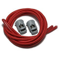 IBUNGEE LACES (Elastic No Tie Shoelaces (Made in the USA) - color: Red, size: 22-inch