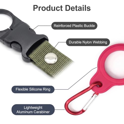 Water Bottle Clip Holder, Hanging Buckle for Backpack,Belt & Outdoor Travel