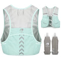 Hydration Running Vest with 2pcs 500ml/17oz Water Bottles, M/L - color: Green, size: L: 35.4" - 49.2"