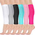 Sosation 6 Pairs Calf Compression Sleeves Women Footless Elastic - size: Small