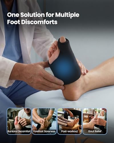 3D Forefoot Ice Pack with Dual-Layer Cooling Gel and Bunion Corrector