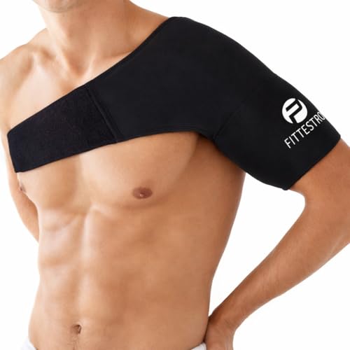 Fittest Pro Shoulder Ice Pack Wrap, HSA or FSA Eligible, Reusable Cold Therapy Wrap for Tendonitis, Swelling, Rotator Cuff, and Recovery - style: Shoulder