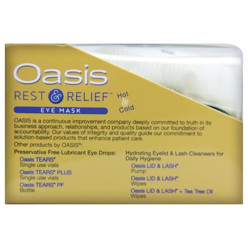 Oasis Rest & Relief Reusable Hot Cold Therapy Eye Mask