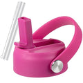 RRegeny Straw Lid for Hydro Flask Wide Mouth 32 40 oz, Lids with Flexible Handle compatible with HydroFlask, Replacement Sports Flex Cap Wide Mouth Top - color: carnation