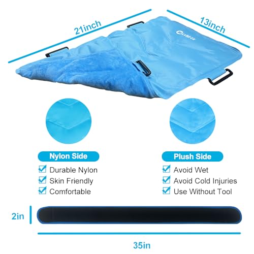 BLOBUSTE Full Back Ice Pack for Injuries, XXL, 21"x13" - style: ice pack for back pain reilef