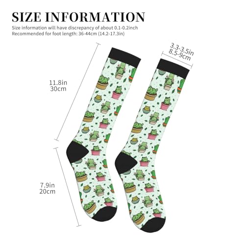 Compression Socks Knee High Support Socks Women Circulation Stockings for Athletic Running Cycling Flying - color: Cat