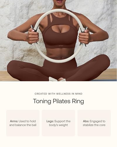 BetterMe Sculpt Body Kit - Pilates Equipment Set for Home Workouts - Home Pilates Kit with Pilates Ring Pilates Ball Resistance Bands, and Recovery Massage Tools - color: Raspberry Pink
