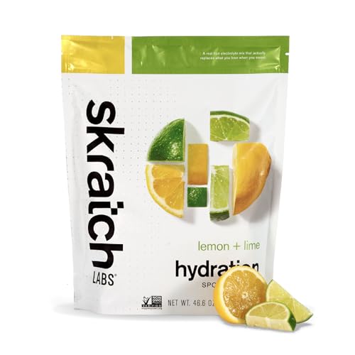 Skratch Labs Hydration Sports Drink Mix, Lemon Lime, 60 Servings - size: 60 Servings (Pack of 1)