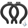 Neck Cooling Tube with Insulated Bag, Reusable PCM Ice Ring, Neck Cooler - color: Black*2