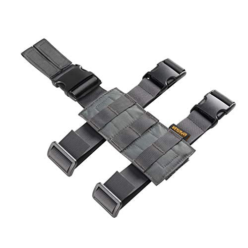 EXCELLENT ELITE SPANKER Tactical Drop Leg Holster Adjustable Drop Leg Platform Molle Module Universal Bag for Left/Right Leg - color: Grey