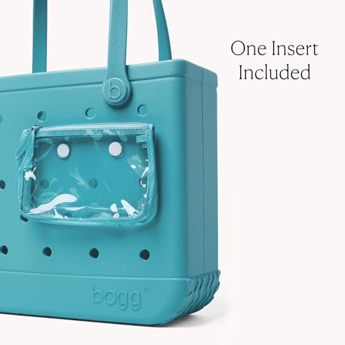 BOGG BAG Medium Tote – 15” x 12.5” x 5” – Essential Bags for Beach, Pool, Boat, Sports, Tailgating, Cruise, Travel - color: Turquoise and Caicos