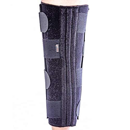Compression Knee Immobilizer (22") – Adjustable Brace with Moldable Stays for Stabilization – Knee Splint for Support & ACL/MCL/PCL Recovery – Hypoallergenic Design & Cold Therapy Compatible - size: Universal 22", style: Compression Immobilizer
