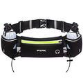 PYFK Running Belt with Water Bottles, Hydration Belt for Men and Women, Water Bottle Holder Running Pouch Water Belt, Fanny Pack Fits 7 inches Phones, Waist pack for Runner Jogging - color: green
