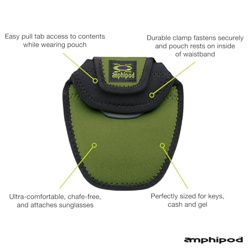Amphipod Micropack LandSport Lock-On Pouch, Bounce-Free Storage - OS - color: Algae