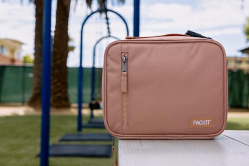 PackIt Freezable Classic Lunch Box, Almond - color: Almond