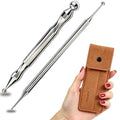 BYYDDIY Stainless Steel Dual Head Facial Reflexology Tool Set (2PCS) - style: 2PCS