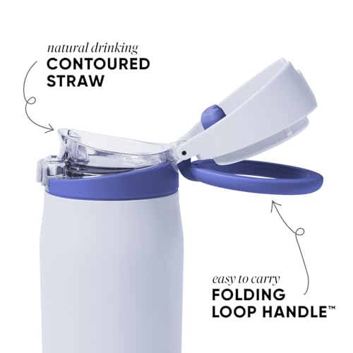 Simple Modern Water Bottle with Straw & Handle | 24oz | Blue - color: -Dreamscape, size: 24 Ounces