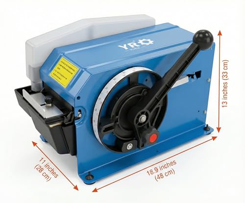 Manual Water Activated Tape Dispenser, Industrial Gummed Tape Machine for Reinforced Kraft Paper Tape (Up to 3" Wide), Heavy Duty Packing Cutter with Stainless Steel Blade for Shipping & Warehouse